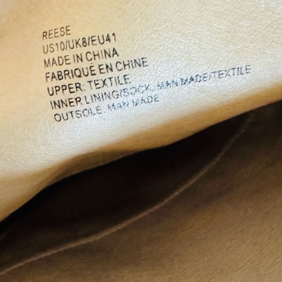 Shoe Dazzle Tan Over the Knee Boots with Chunky Heel and Wraparound Lacing - Picture 7 of 7